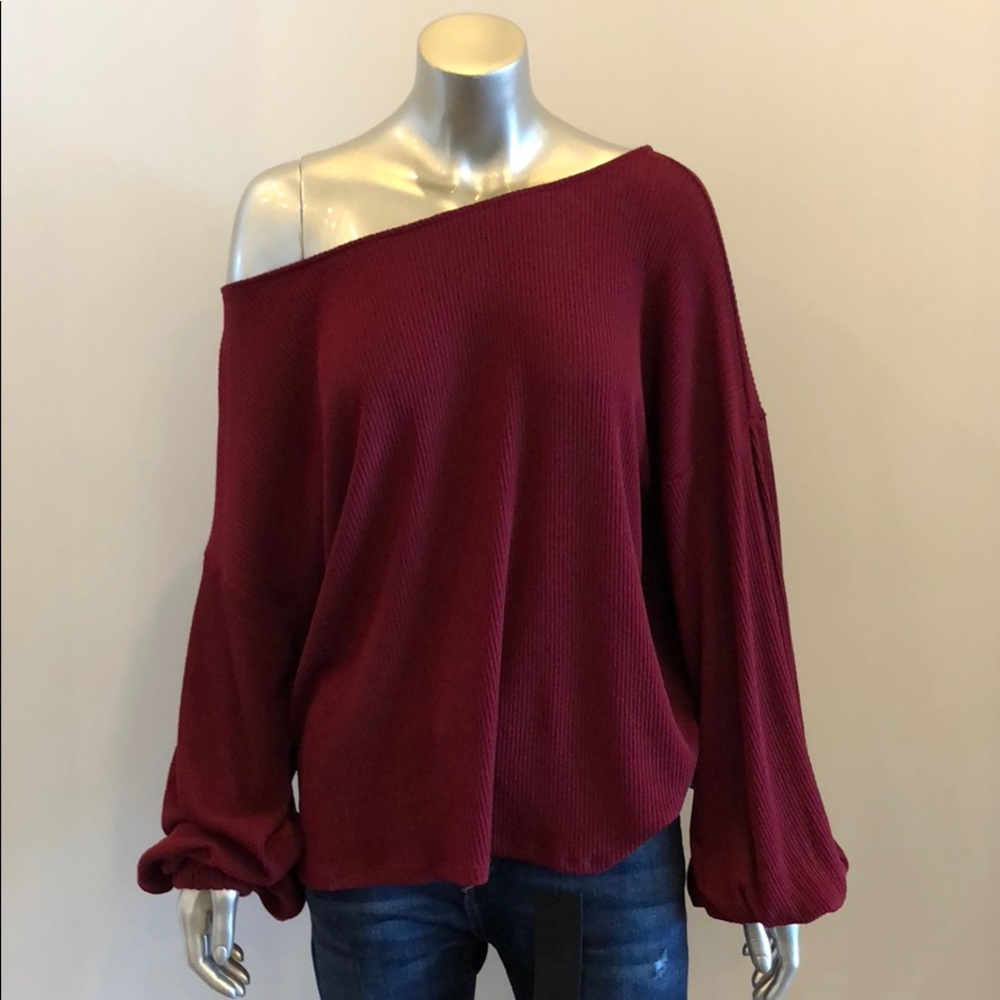 Burgundy sweater